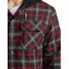 CQR Men’s Quilted Lined Flannel Hooded Shirt Jacket, Soft Warm Long Sleeve Outdoor Cotton Plaid Shirt Jackets(Quilted Lined Holiday Mood)