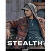 CQR Men’s Quilted Lined Flannel Hooded Shirt Jacket, Soft Warm Long Sleeve Outdoor Cotton Plaid Shirt Jackets(Stealth Harvest)