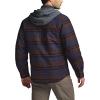 CQR Men’s Quilted Lined Flannel Hooded Shirt Jacket, Soft Warm Long Sleeve Outdoor Cotton Plaid Shirt Jackets(Stealth Woods Night)
