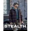 CQR Men’s Quilted Lined Flannel Hooded Shirt Jacket, Soft Warm Long Sleeve Outdoor Cotton Plaid Shirt Jackets(Stealth Woods Night)
