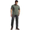 CQR Men’s Short Sleeve Tactical Shirts, UPF 50+ Ripstop Military Work Shirts, Breathable Button Down Outdoor Hiking Shirt(Metro Lichen)