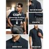 CQR Men’s Short Sleeve Tactical Shirts, UPF 50+ Ripstop Military Work Shirts, Breathable Button Down Outdoor Hiking Shirt(Metro Operator Navy)