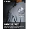 CQR Men’s Short Sleeve Tactical Shirts, UPF 50+ Ripstop Military Work Shirts, Breathable Button Down Outdoor Hiking Shirt(Supervisor Grey)