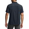 CQR Men’s Short Sleeve Tactical Shirts, UPF 50+ Ripstop Military Work Shirts, Breathable Button Down Outdoor Hiking Shirt(Supervisor Operator Navy)