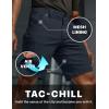 CQR Men’s Stretch Utility Shorts, Lightweight Quick Dry Casual Shorts, Hiking Golf Cargo Shorts with Zipper Pockets(Sedona Operator Navy)