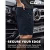 CQR Men’s Stretch Utility Shorts, Lightweight Quick Dry Casual Shorts, Hiking Golf Cargo Shorts with Zipper Pockets(Sedona Operator Navy)