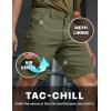 CQR Men’s Stretch Utility Shorts, Lightweight Quick Dry Casual Shorts, Hiking Golf Cargo Shorts with Zipper Pockets(Sedona Soil Green)