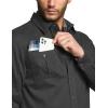 CQR Men’s Twill All Cotton Flannel Lined Shirt Jacket, Soft Brushed Outdoor Shirt Jacket(Twill Shirt Jacket Charcoal Pacific)