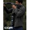CQR Men’s Twill All Cotton Flannel Lined Shirt Jacket, Soft Brushed Outdoor Shirt Jacket(Twill Shirt Jacket Charcoal Pacific)