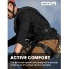CQR Men’s UPF50+ Sun Protection Shirts, Quick Dry Long Sleeve Rash Guard, Athletic Running Workout Fishing Cooling Shirts(Basic Black)