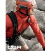 CQR Men’s UPF50+ Sun Protection Shirts, Quick Dry Long Sleeve Rash Guard, Athletic Running Workout Fishing Cooling Shirts(Protector Hoodie Rescue Orange)