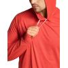 CQR Men’s UPF50+ Sun Protection Shirts, Quick Dry Long Sleeve Rash Guard, Athletic Running Workout Fishing Cooling Shirts(Protector Hoodie Rescue Orange)
