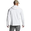 CQR Men’s UPF50+ Sun Protection Shirts, Quick Dry Long Sleeve Rash Guard, Athletic Running Workout Fishing Cooling Shirts(Response Hoodie White)