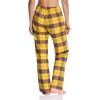 CQR Women’s 100% Cotton Flannel Plaid Pajama Pants, Brushed Soft Lounge & Sleepwear PJ Bottoms with Pockets(Flannel Pants Yellow Cat)