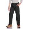 CQR Kids Youth Hiking Cargo Pants, UPF 50+ Quick Dry Convertible Zip Off Pants, Outdoor Camping Pants(Shenah Trek Black)