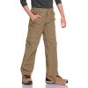 CQR Kids Youth Hiking Cargo Pants, UPF 50+ Quick Dry Convertible Zip Off Pants, Outdoor Camping Pants(Shenah Venture Cougar)