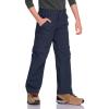 CQR Kids Youth Hiking Cargo Pants, UPF 50+ Quick Dry Convertible Zip Off Pants, Outdoor Camping Pants(Shenah Venture Pristine Navy)