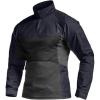 CQR Men’s Combat Shirt Tactical 1/4 Zip Long Sleeve Military BDU Shirts Camo EDC Top with Pockets(Raider Pro Operator Navy)