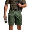 CQR Men’s Flex Casual Cargo Shorts, Lightweight Water Resistant Golf Shorts, Stretch Tactical Work Shorts with Multi-Pocket(Negotiator Green Kelp)