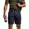 CQR Men’s Flex Casual Cargo Shorts, Lightweight Water Resistant Golf Shorts, Stretch Tactical Work Shorts with Multi-Pocket(Negotiator Operator Navy)