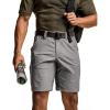 CQR Men’s Flex Casual Cargo Shorts, Lightweight Water Resistant Golf Shorts, Stretch Tactical Work Shorts with Multi-Pocket(Negotiator Stone)