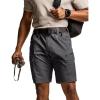 CQR Men’s Flex Casual Cargo Shorts, Lightweight Water Resistant Golf Shorts, Stretch Tactical Work Shorts with Multi-Pocket(Sentinel Charcoal)