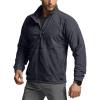 CQR Men’s Full-Zip Tactical Jacket, Soft Warm Military Winter Fleece Jackets, Outdoor Coats with Zipper Pockets(Guardian Charcoal)