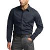 CQR Men’s Long Sleeve Tactical Shirts, Ripstop Military Work Shirts, UPF 50+ Breathable Button Down Outdoor Hiking Shirt(Metro Operator Navy)