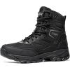 CQR Men’s Military Tactical Boots, Lightweight 6 Inches Hiking Combat Boot Durable Breathable Outdoor Work Motorcycle Footwear(Blockade 6 – Ripstop Black)