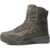 CQR Men’s Military Tactical Boots, Lightweight 6 Inches Hiking Combat Boot Durable Breathable Outdoor Work Motorcycle Footwear(No Zip Combat Boots Pixel Camo Green)