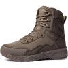 CQR Men’s Military Tactical Boots, Lightweight 6 Inches Hiking Combat Boot Durable Breathable Outdoor Work Motorcycle Footwear(Raider 6 – Zip Sienna)