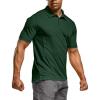 CQR Men’s Polo Shirts, Tactical Short Sleeve Golf Performance Shirts, Lightweight Dry Fit UPF 50+ Pique(Frost Essential Jade Green)