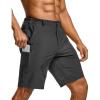 CQR Men’s Quick Dry Stretch Hiking Cargo Shorts, Lightweight Water Resistant Tactical Casual, Golf & Outdoor with Pockets(Routine Charcoal)