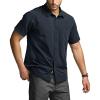 CQR Men’s Short Sleeve Tactical Shirts, UPF 50+ Ripstop Military Work Shirts, Breathable Button Down Outdoor Hiking Shirt(Metro Operator Navy)