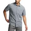CQR Men’s Short Sleeve Tactical Shirts, UPF 50+ Ripstop Military Work Shirts, Breathable Button Down Outdoor Hiking Shirt(Supervisor Grey)