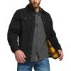 Twill Shirt Jacket Black Yellow