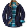 CQR Women’s Twill All Cotton Flannel Shirt Jacket, Soft Long Sleeve Shirts, Corduroy Lined Outdoor Shirt Jackets(Twill Field Jacket Navy Green)