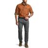 CQR Men’s 100% All Cotton Button Down Flannel Shirts, Long Sleeve Brushed Warm Soft Casual Outdoor Plaid Shirt(Corduroy Camel)