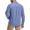 CQR Men’s 100% All Cotton Button Down Flannel Shirts, Long Sleeve Brushed Warm Soft Casual Outdoor Plaid Shirt(Corduroy French Blue)