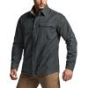 CQR Men’s 100% All Cotton Button Down Flannel Shirts, Long Sleeve Brushed Warm Soft Casual Outdoor Plaid Shirt(Corduroy Grey)