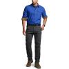 CQR Men’s 100% All Cotton Button Down Flannel Shirts, Long Sleeve Brushed Warm Soft Casual Outdoor Plaid Shirt(Corduroy Lapis Blue)