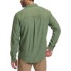 CQR Men’s 100% All Cotton Button Down Flannel Shirts, Long Sleeve Brushed Warm Soft Casual Outdoor Plaid Shirt(Corduroy Moss Green)