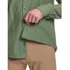 CQR Men’s 100% All Cotton Button Down Flannel Shirts, Long Sleeve Brushed Warm Soft Casual Outdoor Plaid Shirt(Corduroy Moss Green)