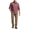 CQR Men’s 100% All Cotton Button Down Flannel Shirts, Long Sleeve Brushed Warm Soft Casual Outdoor Plaid Shirt(Corduroy Wild Pink)