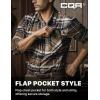 CQR Men’s 100% All Cotton Button Down Flannel Shirts, Long Sleeve Brushed Warm Soft Casual Outdoor Plaid Shirt(Plaid Aged Barrel)