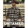 CQR Men’s 100% All Cotton Button Down Flannel Shirts, Long Sleeve Brushed Warm Soft Casual Outdoor Plaid Shirt(Plaid Blue Cheese)