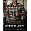 CQR Men’s 100% All Cotton Button Down Flannel Shirts, Long Sleeve Brushed Warm Soft Casual Outdoor Plaid Shirt(Plaid Blue Cheese)