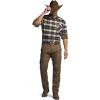 CQR Men’s 100% All Cotton Button Down Flannel Shirts, Long Sleeve Brushed Warm Soft Casual Outdoor Plaid Shirt(Plaid Blue Cheese)