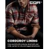 CQR Men’s 100% All Cotton Button Down Flannel Shirts, Long Sleeve Brushed Warm Soft Casual Outdoor Plaid Shirt(Plaid Burgundy)