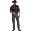 CQR Men’s 100% All Cotton Button Down Flannel Shirts, Long Sleeve Brushed Warm Soft Casual Outdoor Plaid Shirt(Plaid Coal Miner)